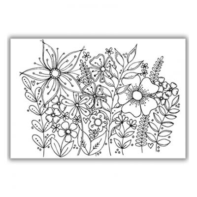 Julie Hickey Designs Clear Stamp - Garden Medley